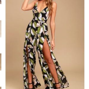 San Tropez Black Print Jumpsuit